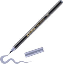 Feutre pointe pinceau flexible - Edding - Gris argent - 1340