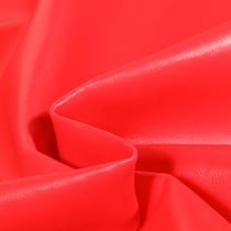 Tissu Simili cuir souple et épais uni Roma Rouge
