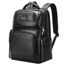 Sac À Dos Ordinateur Grande Capacité Cuir Véritable Avec Ports USB Type-C YONIS