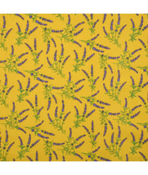 Tissu coton bouquet de lavande de 150 cm de largeur Jaune vendu par 50 cm