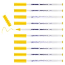 Lot de 10 feutres textiles - EDDING - Jaune - Pointe 1 mm