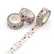 Washi masking Tape ruban adhésif scrapbooking décoration 1,5 x 9 m FLEURI