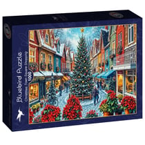 Puzzle 1000 pièces - Shopping de Noël sur la Place - Bluebird Puzzle