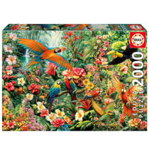 Puzzle 2000 pièces Oiseaux d’Amazonie – Carton, 96 x 68 cm, Fabriqué en Europe