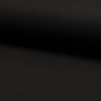 Tissu Jersey crêpe uni Noir