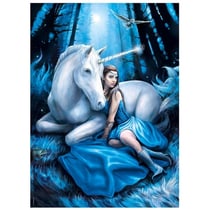 Puzzle la lune bleue 1000 pieces - anne stokes - collection licorne - clementoni - 39462