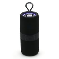 Enceinte Bluetooth Portable Sans Fil 3D Stéréo Subwoofer Avec LED Et FM Noir YONIS