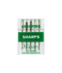 Aiguilles sharps pour machines - KLASSE taille n°Assorties 60 à 90