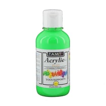 Peinture Acrylique en bouteille Vert fluo 200ml - Amt