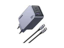 chargeur usb-c gan 100w 3 ports avec câble nexode pro