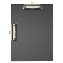 Porte-bloc double clip papier enduit - Format 23x32cm pour A4 - Noir - x 10 - Exacompta