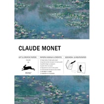 Papiers créatifs - Œuvres de Claude Monet - Scrapbooking - 12 feuilles - 50x70cm