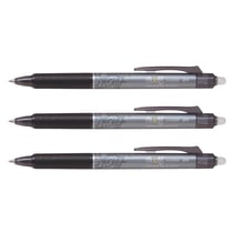 Lot de 3 Stylos roller rétractables Frixion Ball Clicker 0,50 mm Noir
