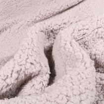 Tissu Fausse fourrure Sherpa Gris clair - Au mètre