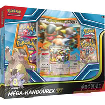 Coffret pokemon méga kangourex ex 300 pv - 4 boosters - cartes à collectionner français