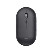 Trust Souris Sans Fil Puck Ultra-Plate Rechargeable avec Boutons Silencieux Noir