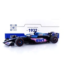 Voiture miniature de collection - SOLIDO - ALPINE A523 - 1/18 - Bleu/Rose - 14 ans+