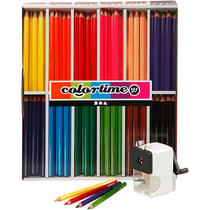 Crayons de Couleur Colortime, mine 5 mm, ass. de couleurs, 1 set