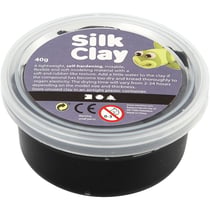 Pâte à modeler auto-durcissante Silk Clay - 40 g - Noir