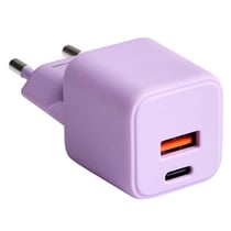 Forever Chargeur Secteur Rapide USB-A 18W QC / USB-C 30W PD Compact GaN Lavande