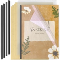 5 Kit de Reliure A4 sans perforation sans Relieuse- ACROPAQ - 5 Baguettes & 5 Transparentes & 5 Couvertures- Jusqu'à 30 feuilles