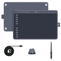 Tablette Graphique Ultra-Fine Avec Stylet Sans Batterie Et Touches Multimédia Gris YONIS