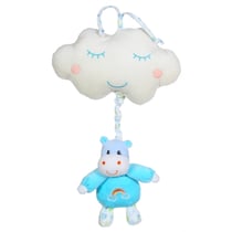 Boîte à musique Rainbow hippopotame - 32 cm