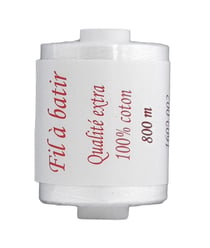 Fil À Batir 100% Coton Bobine De 800 mètres - Care & Create Blanc