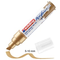 Marqueur Acrylic Edding 5000 - Pointe Large biseautée - Or