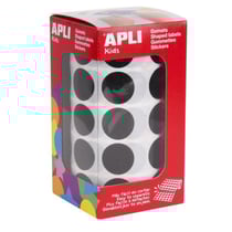 Gommettes rouleau Rond Ø 20 mm noir x 1 770