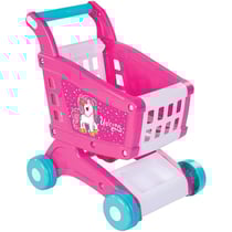 Chariot de supermarché motif unicorne