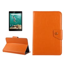 Housse de Protection Pliable Simili Cuir Orange Pour Tablette Tactile 9 Pouces