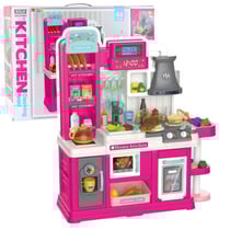 Cuisine Jouet Rose Pour Enfants Avec 64 Éléments Eau Vapeur Changement Couleur