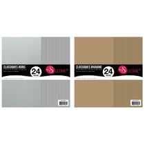 48 papiers Scrapbooking Havane + Gris - 300g/ m²