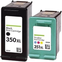 Pack de Cartouches Compatibles HP 350-351 XL Noir & Couleur pour Imprimantes DeskJet, OfficeJet & PhotoSmart HP