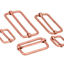 Lot de 2 boucles de réglage pour sac bronze