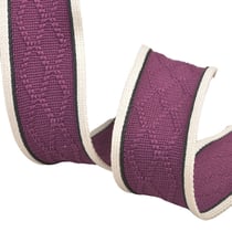 Bobine 15m galon tricot losange 33mm violet