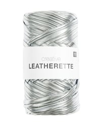 Fil à crocheter CREATIVE LEATHERETTE - 150gr - Rico Design 02 Argent
