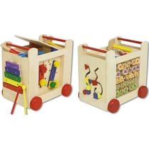 Beeboo - chariot d'activites en bois - jouet d'eveil