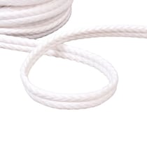 Double cordon chevrons 10mm blanc au mètre