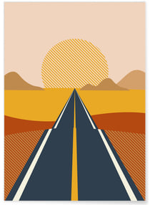 Affiche Abstract Landscape 1 | A3 : 29,7x42cm