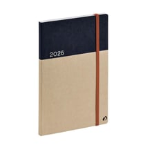 Agenda - 2026 - Affaires Recyclé - Semainier Planning - Multilingue - Bleu - 13 mois de décembre à décembre - 10x15 cm - Papier Clairefontaine recyclé - Fabrication française - Quo Vadis