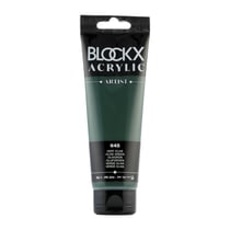 Peinture acrylique - Vert olive - 645 - BLOCKX Artist - Qualité beaux-arts - Tube 120ml