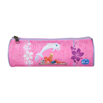 Trousse scolaire ronde Oum Le Dauphin Rose BAGTROTTER