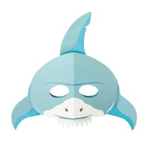 MégaCréa DIY - Masque enfant 3D en carte forte requin à monter