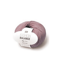 Pelote de coton à tricoter FASHION BALANCE DK - RICO Design 02 Lilas/pink