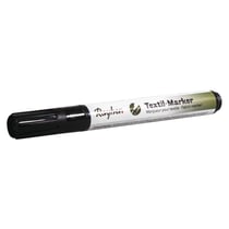 Marqueur couvrant pour textile, noir, pointe ronde 2 - 4mm, avec valve