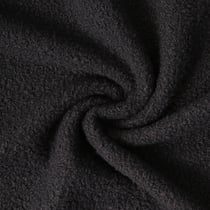 Tissu Fausse fourrure Bouclette Daphné uni Gris anthracite