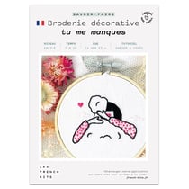 Coffret DIY - Broderie décorative - Amoureux