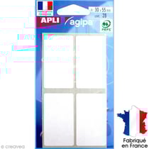 POCHETTE 28 ETQ BLANCHE 30X55